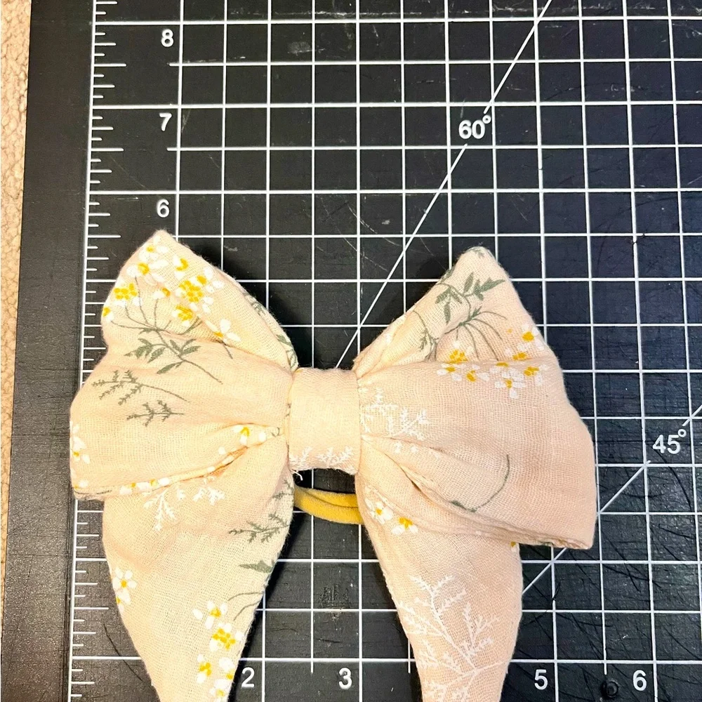 Handmade Adorable Cream Bow for Kids one of a kind by JoJo Styles